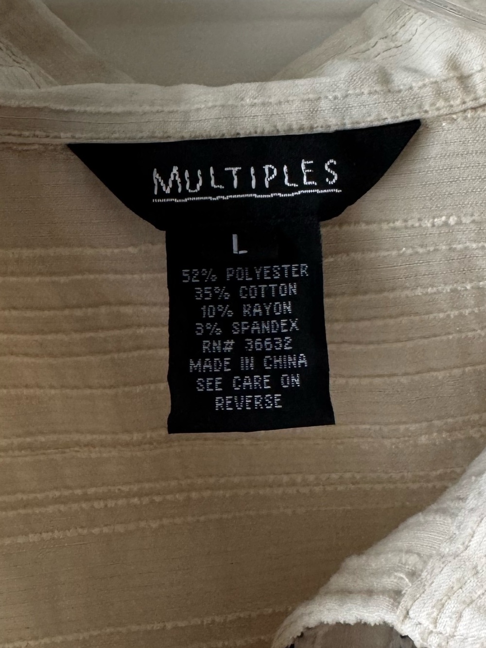 Multiples Button-Up Front Shirt - Picture 9 of 9